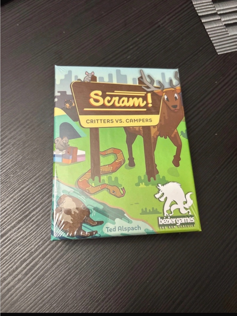 Scram! Critters vs. Campers Card Game by Bezier Games - Green